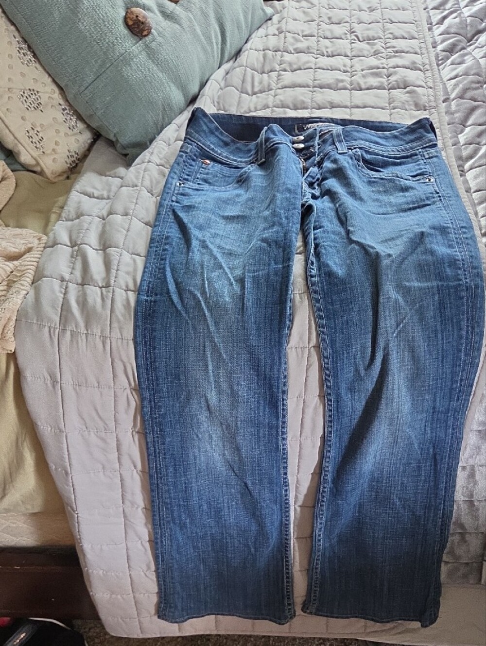 Hudson Women's Light Blue Flare Jeans - Picture 6 of 7